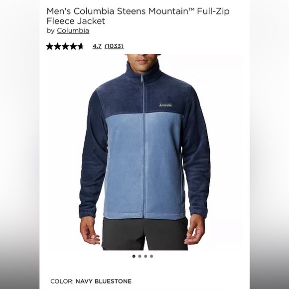 Men's Columbia Steens Mountain Full-Zip Fleece Jacket - Picture 1 of 16